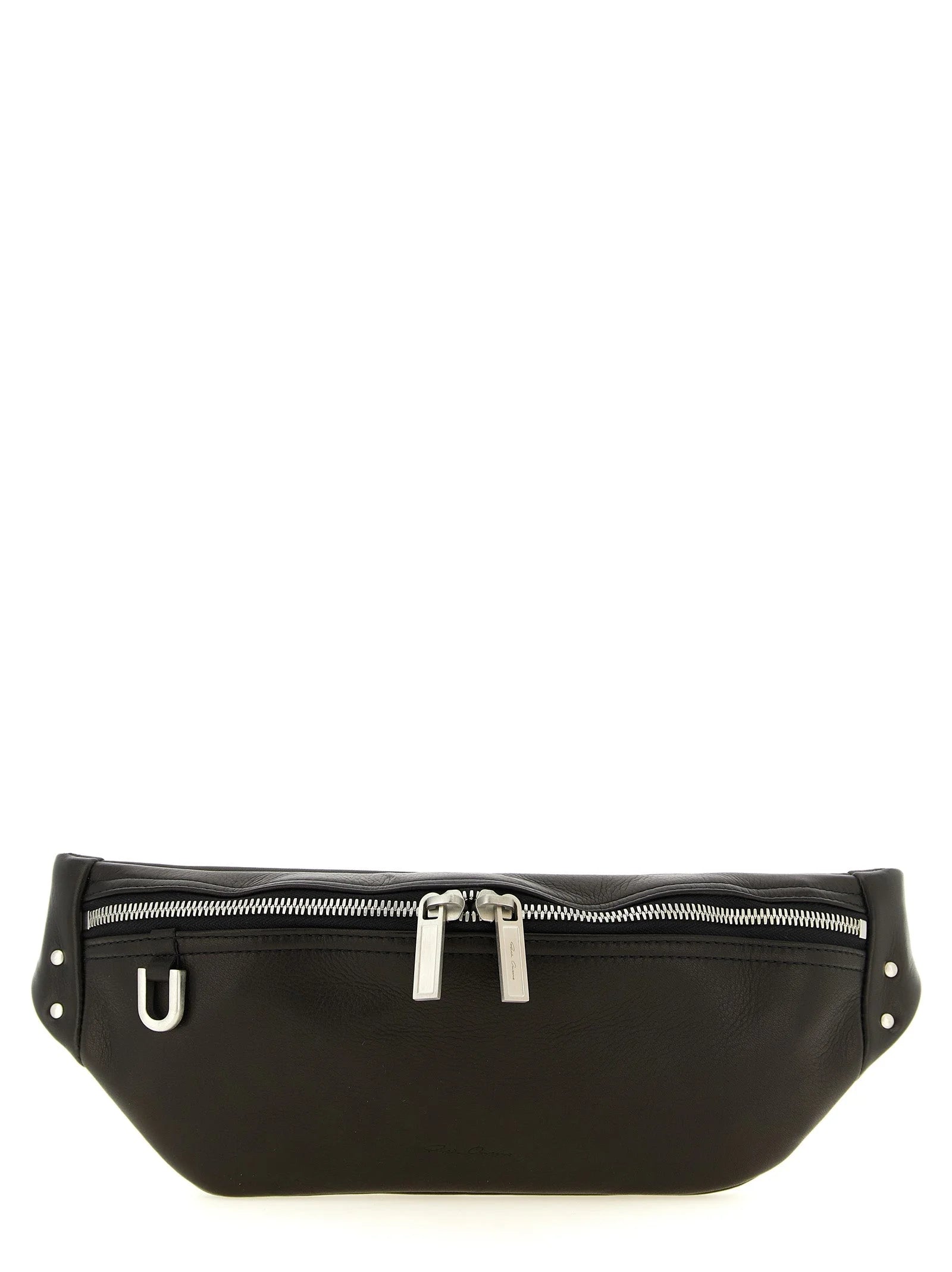 Rick Owens Black Calfskin Crossbody Bag