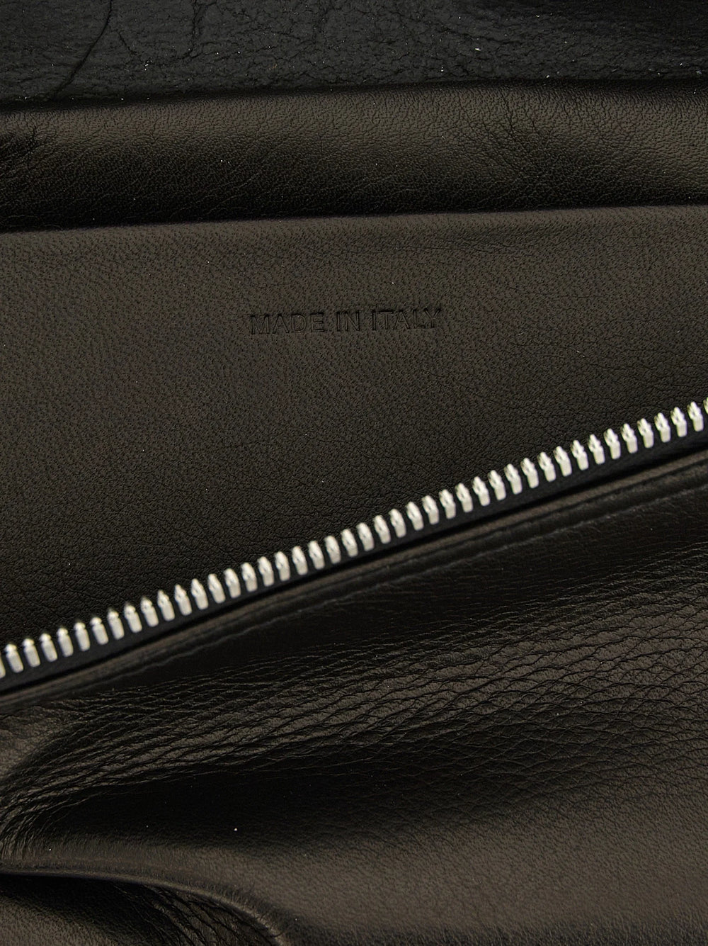 Rick Owens Black Calfskin Crossbody Bag