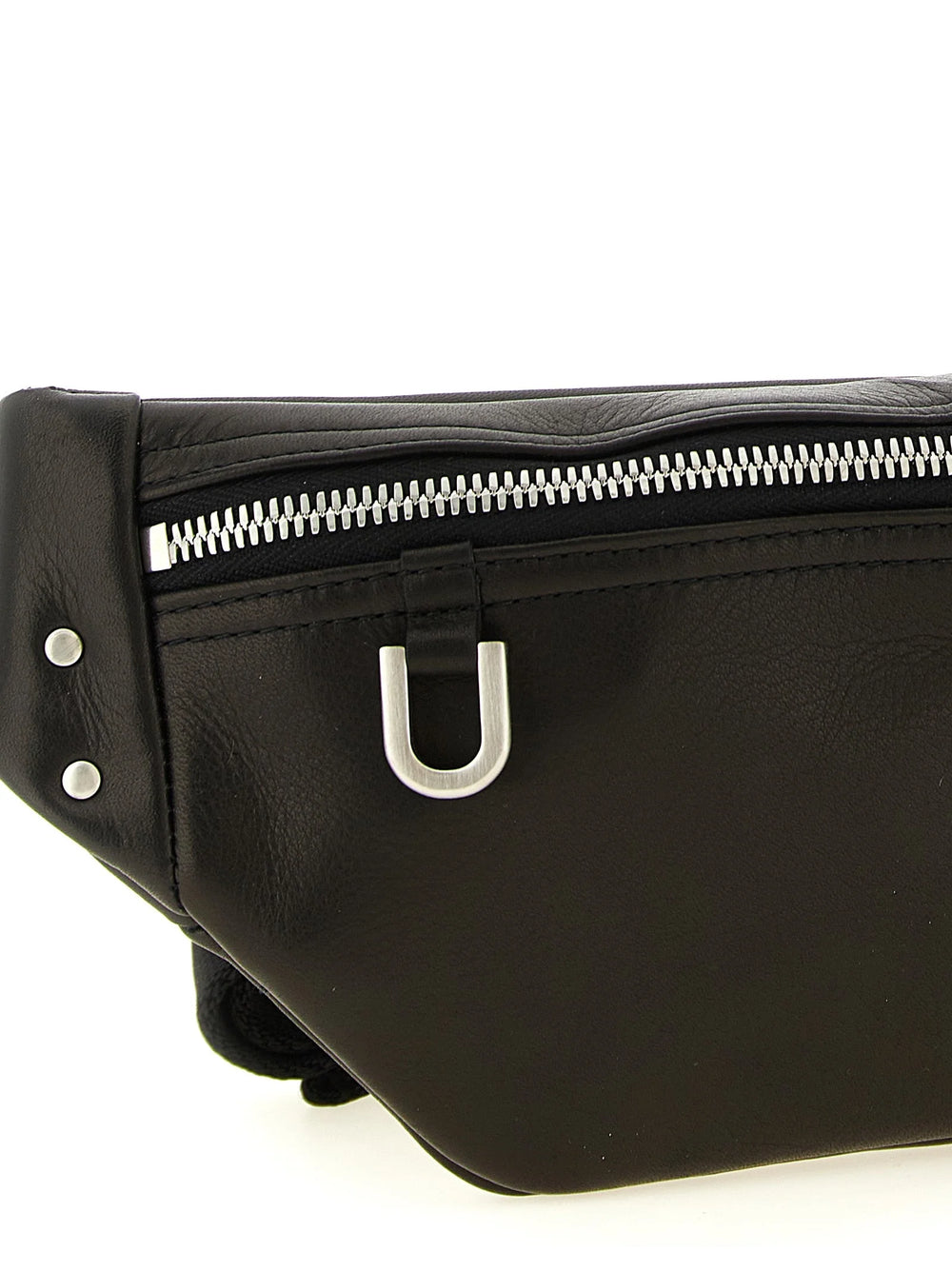 Rick Owens Black Calfskin Crossbody Bag