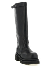 Rick Owens Black Calfskin Over The Knee