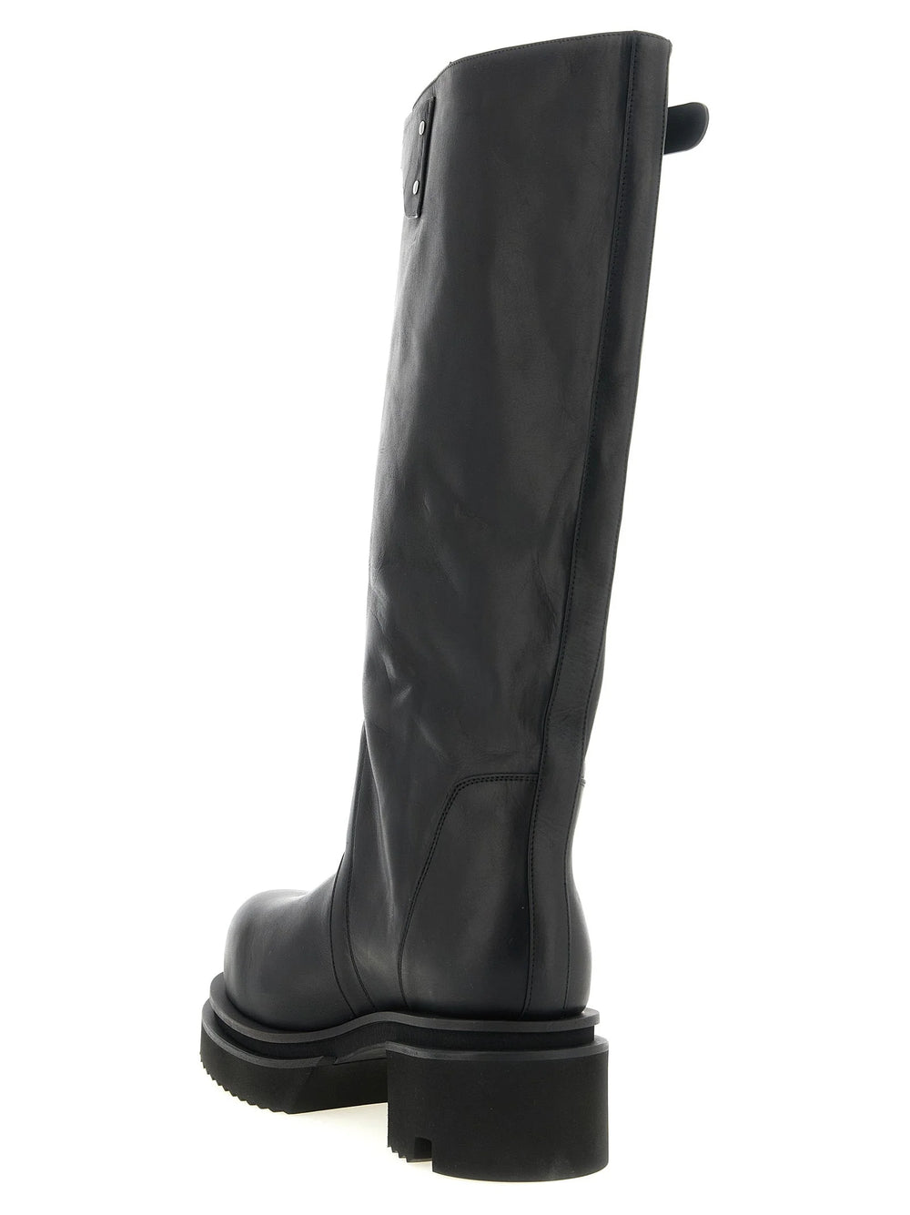 Rick Owens Black Calfskin Over The Knee