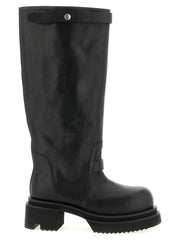 Rick Owens Black Calfskin Over The Knee