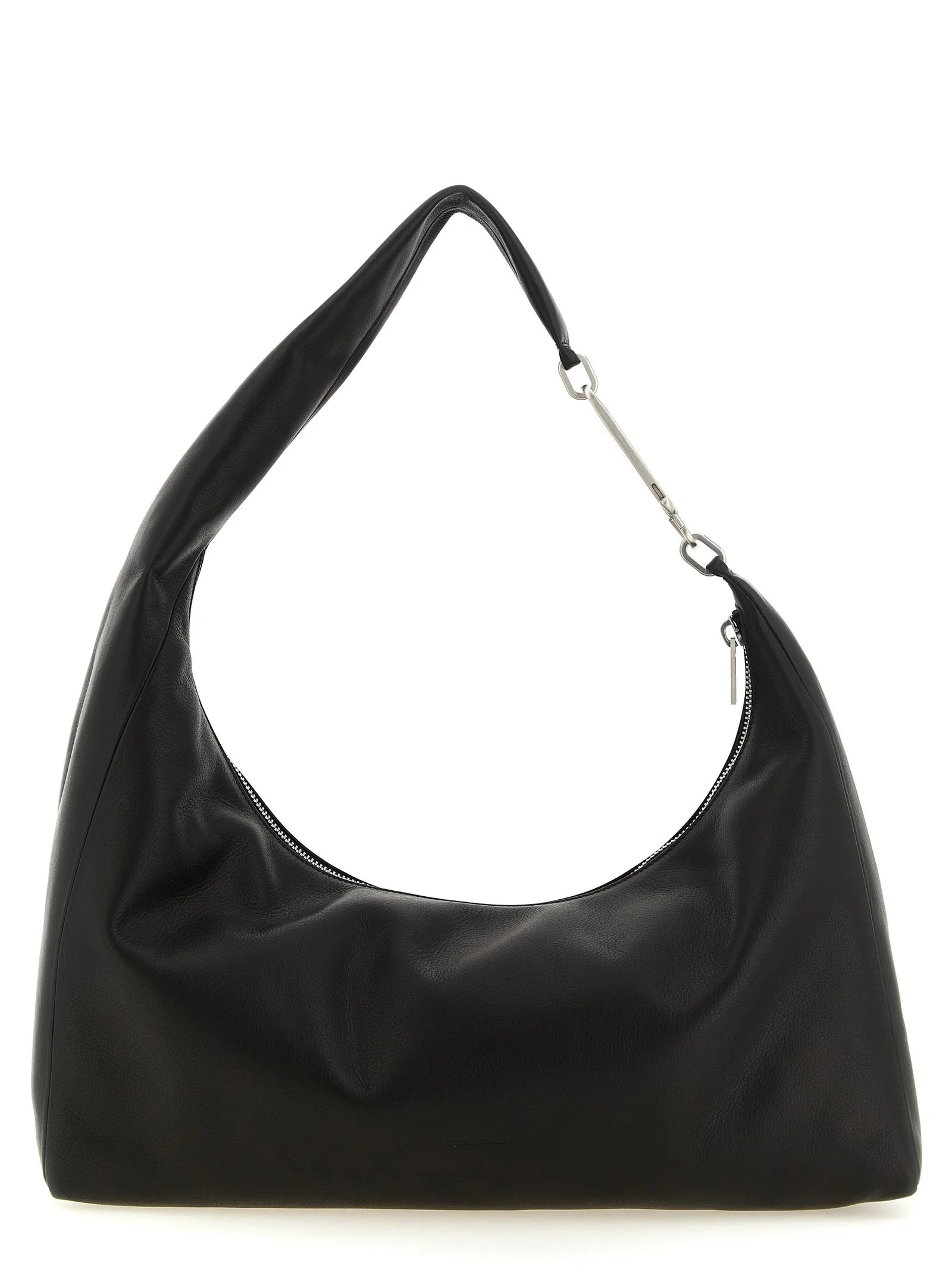 Rick Owens Black Calfskin Shoulder Bag