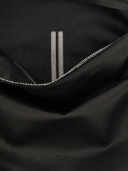 Rick Owens Black Calfskin Shoulder Bag