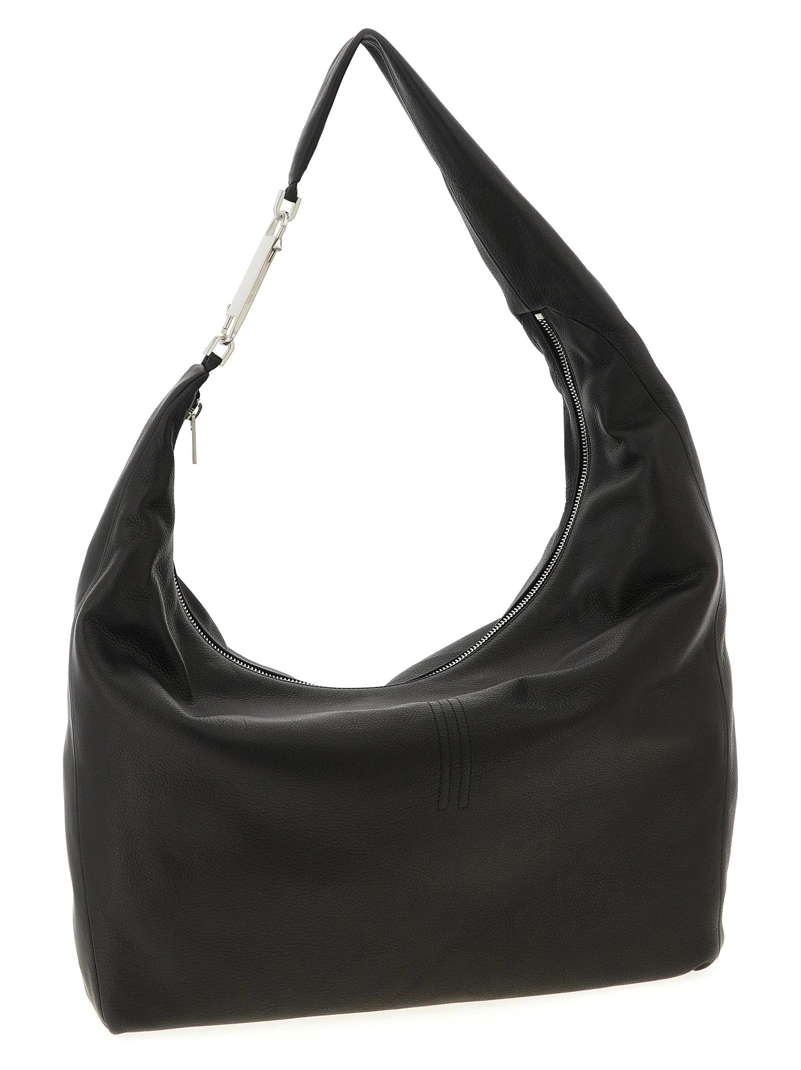 Rick Owens Black Calfskin Shoulder Bag