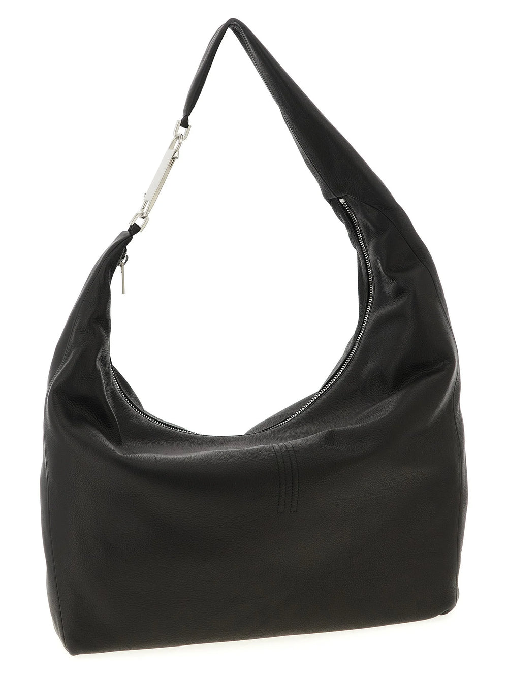 Rick Owens Black Calfskin Shoulder Bag