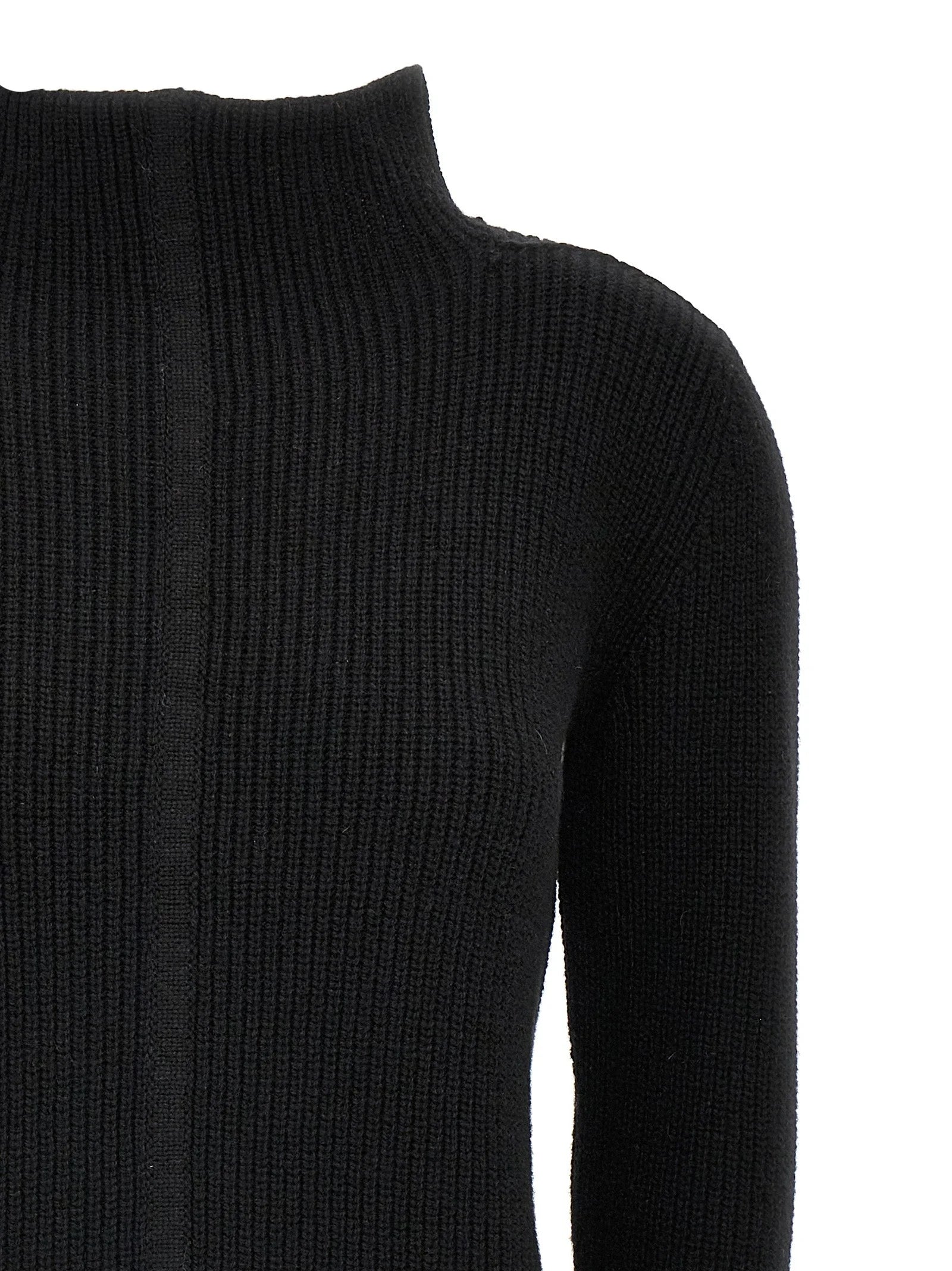 Rick Owens Black Cashmere Cardigan - M