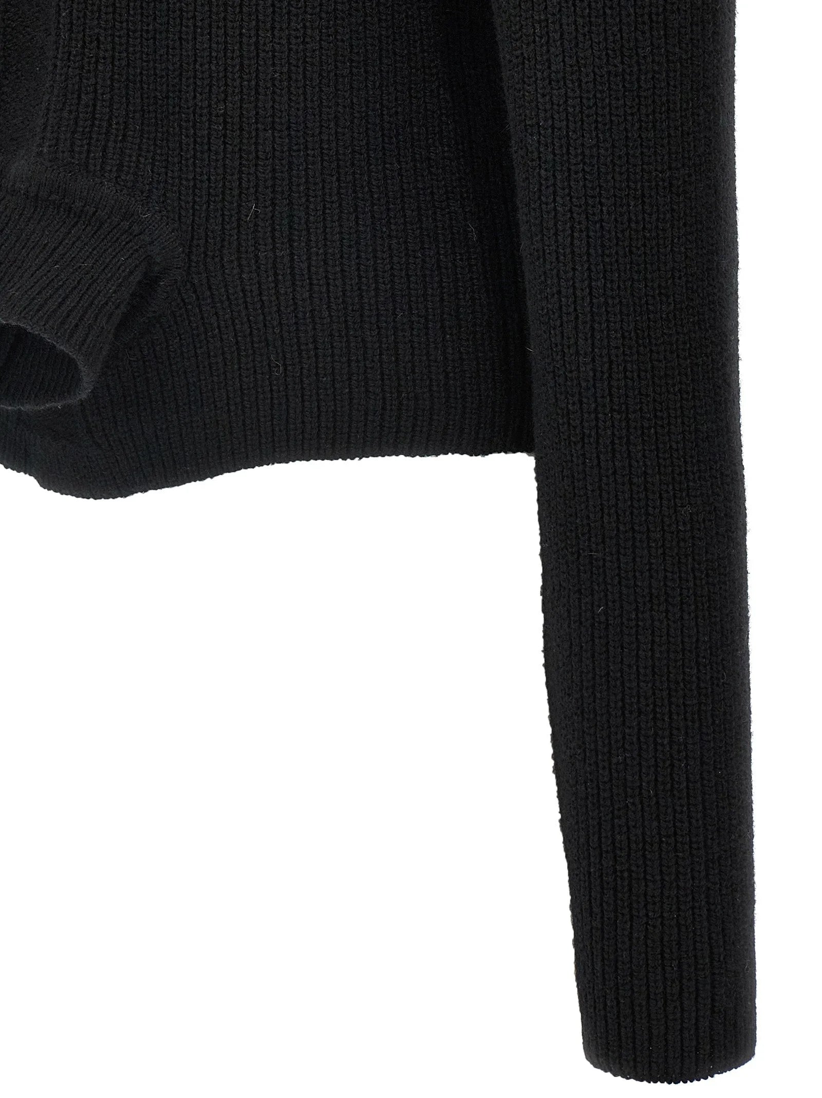 Rick Owens Black Cashmere Cardigan - M