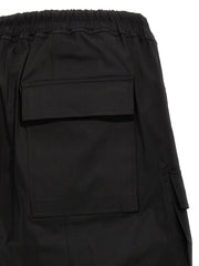 Rick Owens Black Cotton Bermuda Shorts