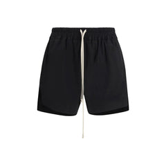 Rick Owens Black Cotton Bermuda Shorts