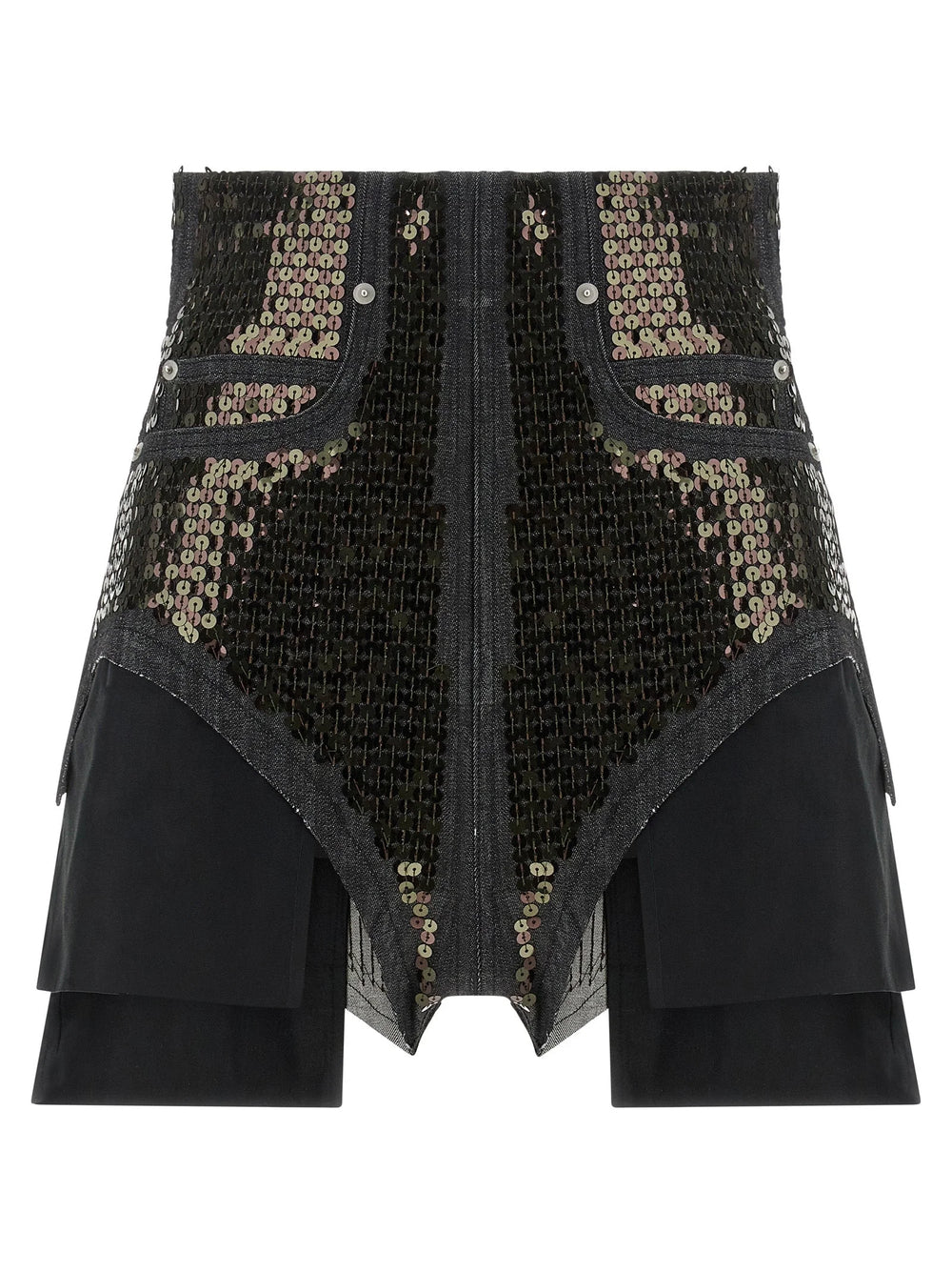Rick Owens Zwarte Katoenen Bermuda Shorts - IT40