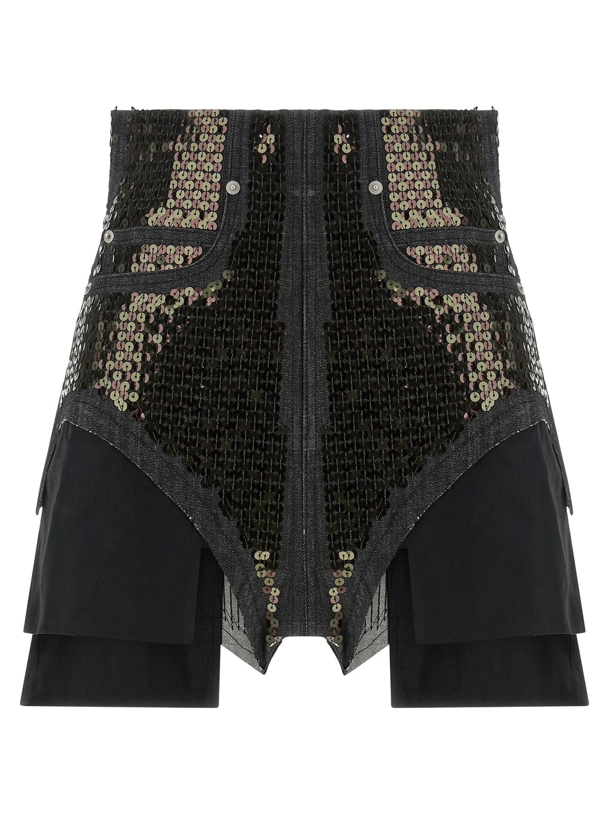 Rick Owens Zwarte Katoenen Bermuda Shorts - IT40
