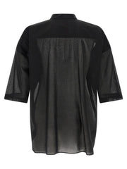 Rick Owens Black Cotton Blouse