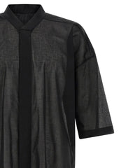 Rick Owens Black Cotton Blouse