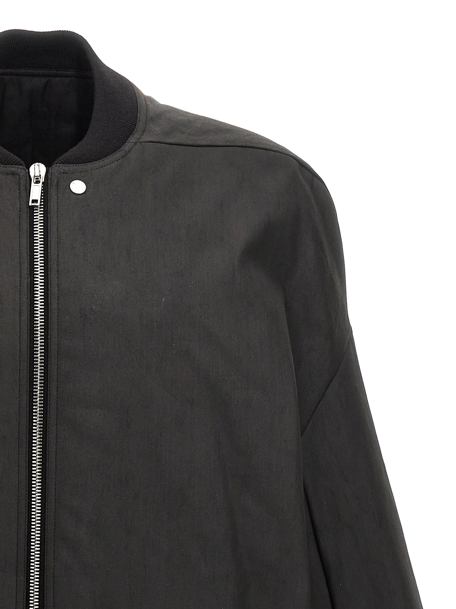 Rick Owens Black Cotton Bomber - IT52 | XL