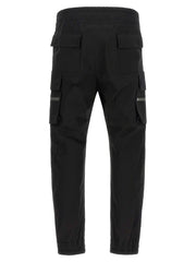 Rick Owens Black Cotton Cargo Pants