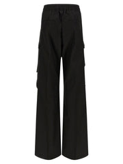 Rick Owens Black Cotton Cargo Pants