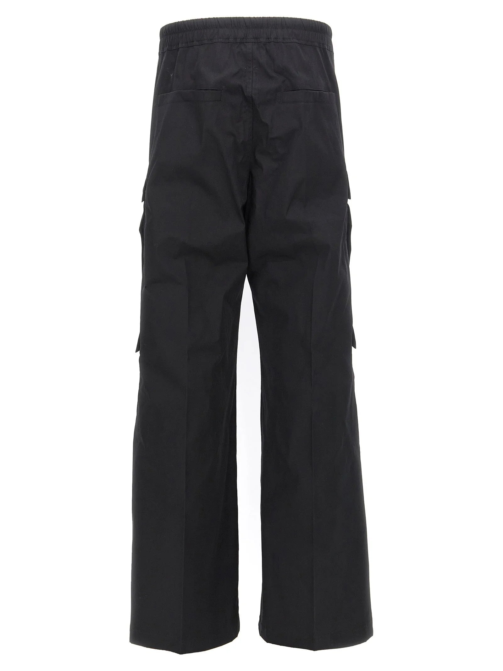 Rick Owens Black Cotton Cargo Pants - XXL