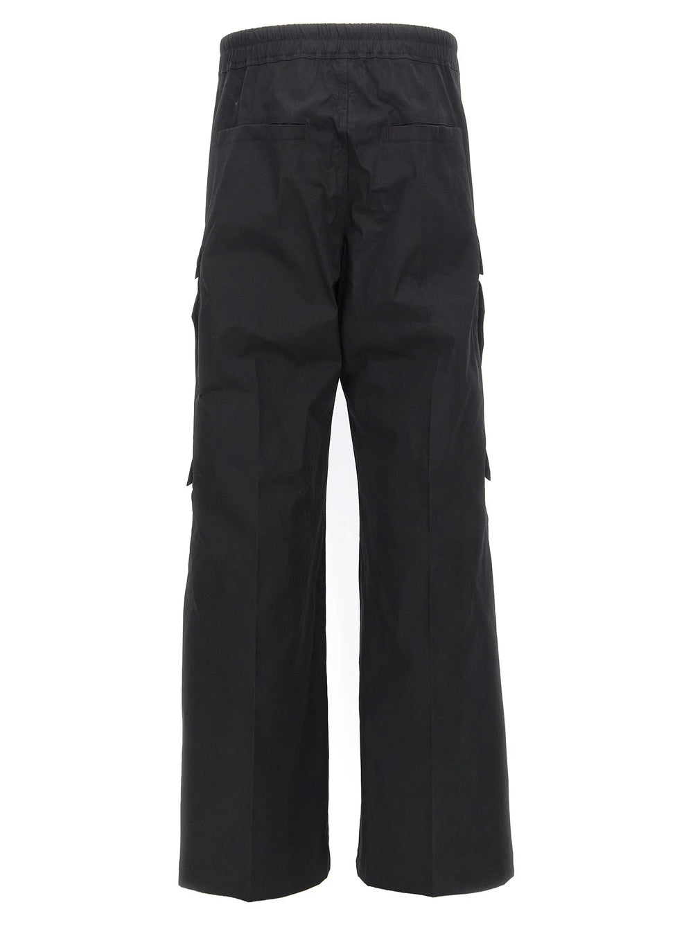 Rick Owens Black Cotton Cargo Pants - XXL