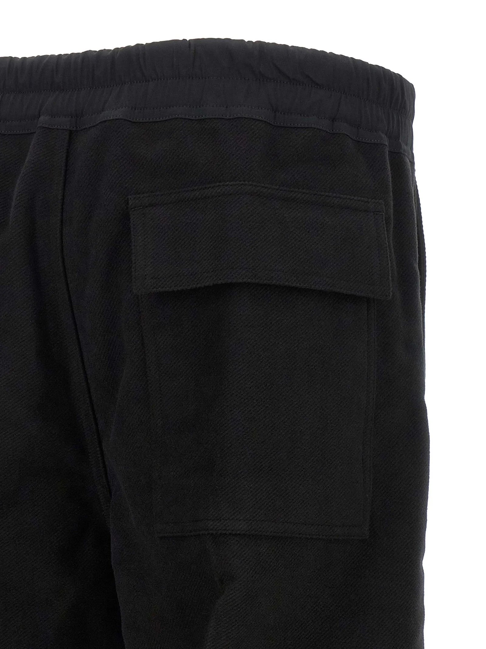 Rick Owens Black Cotton Casual Pants