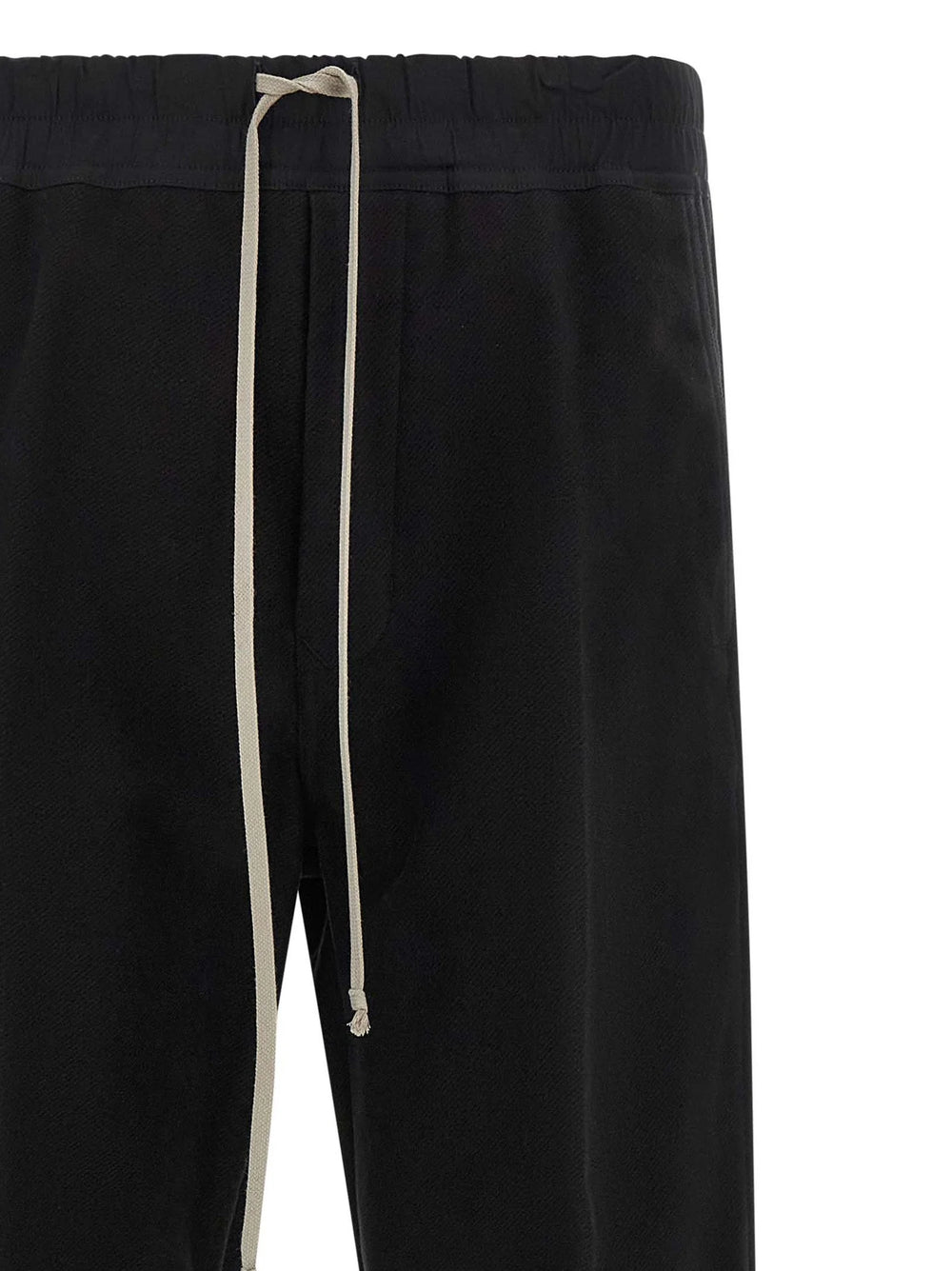 Rick Owens Black Cotton Casual Pants