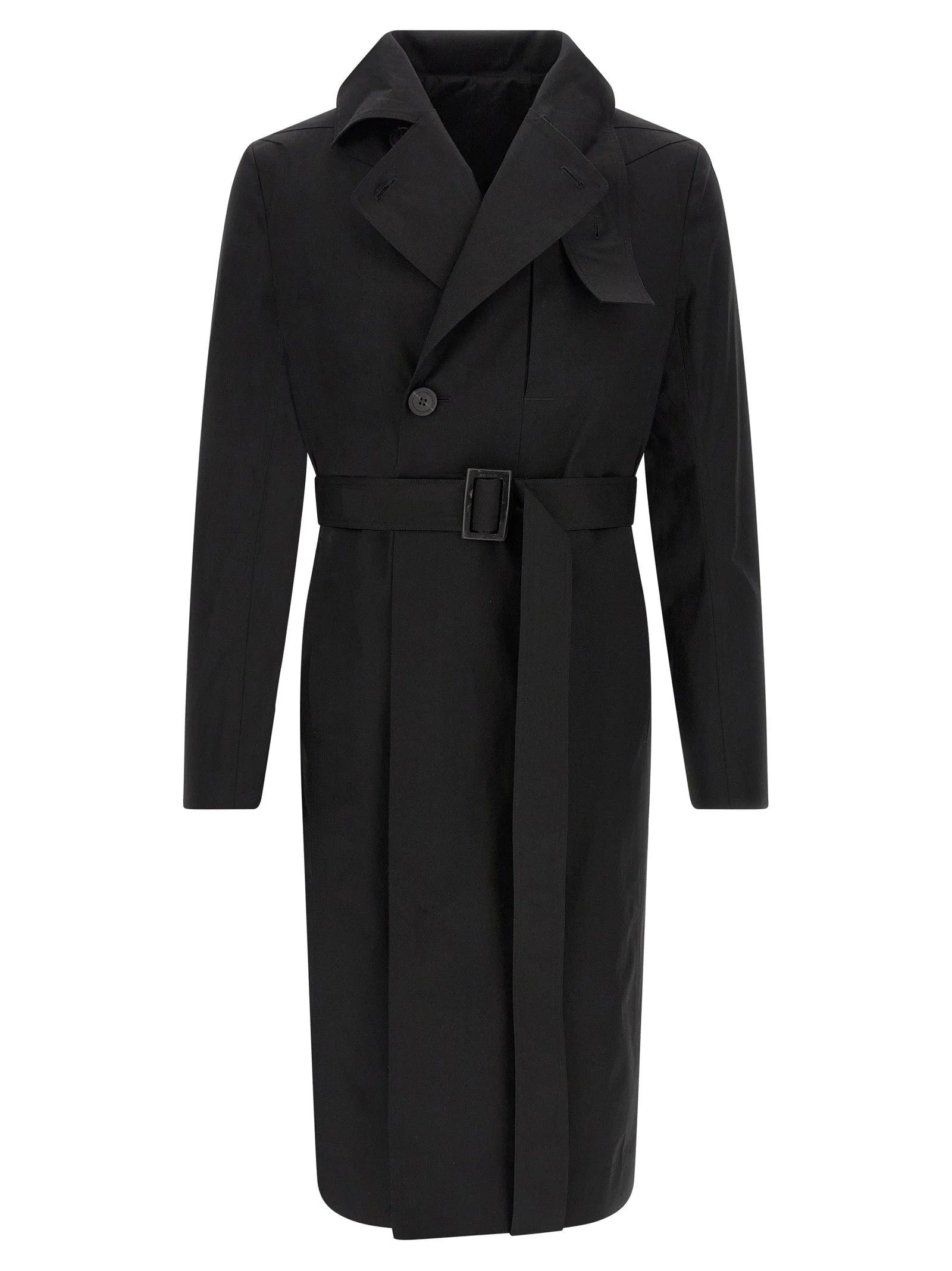 Rick Owens Black Cotton Coat - 48 | M