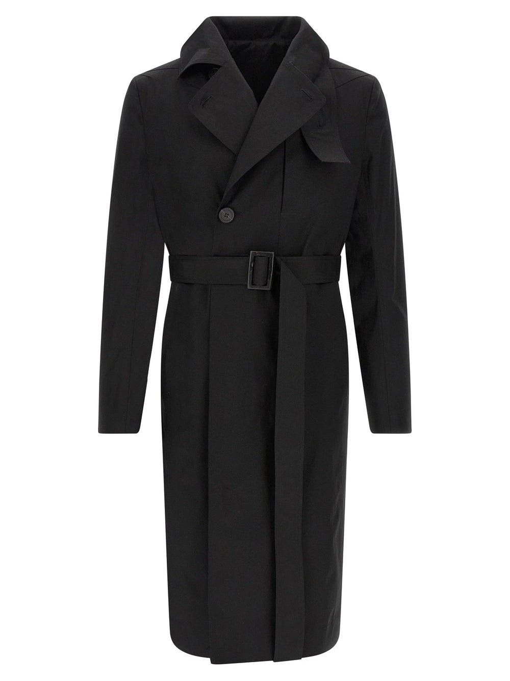Rick Owens Black Cotton Coat - 48 | M