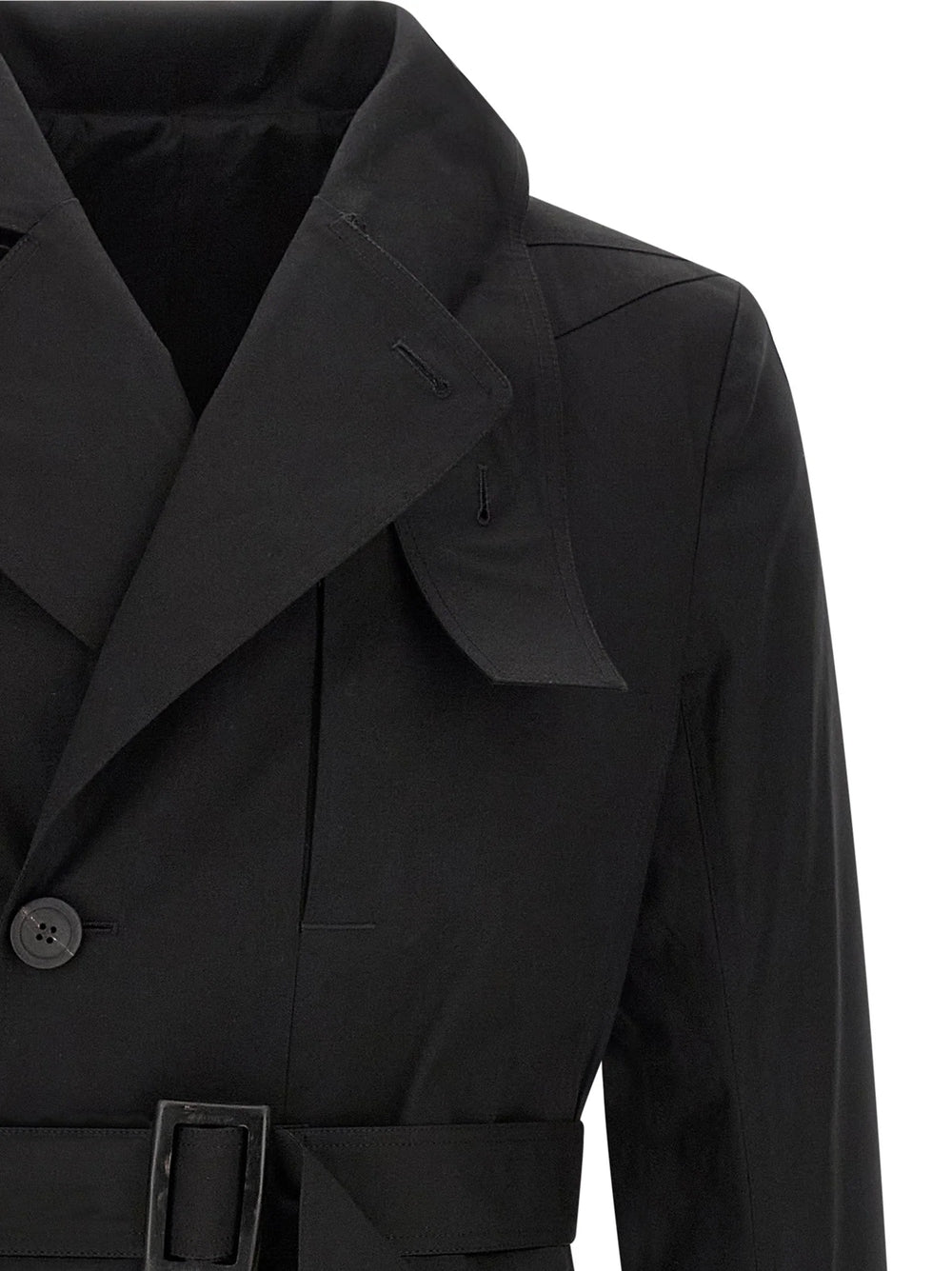 Rick Owens Black Cotton Coat - 48 | M