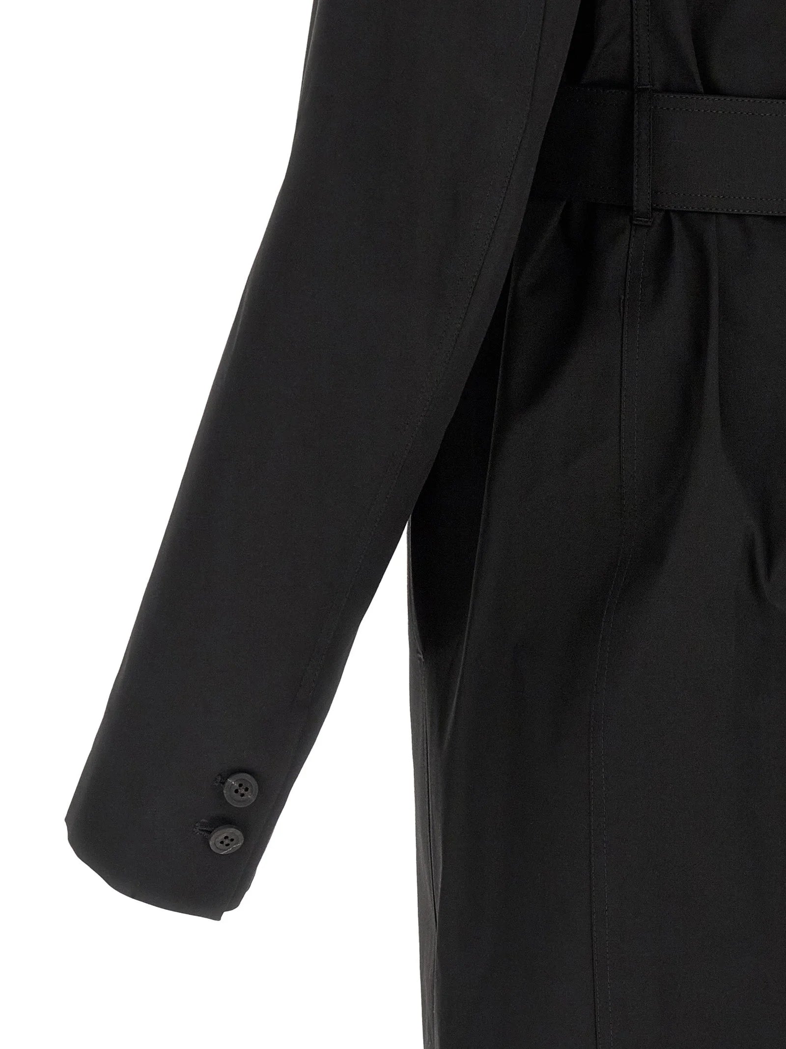 Rick Owens Black Cotton Coat - 48 | M