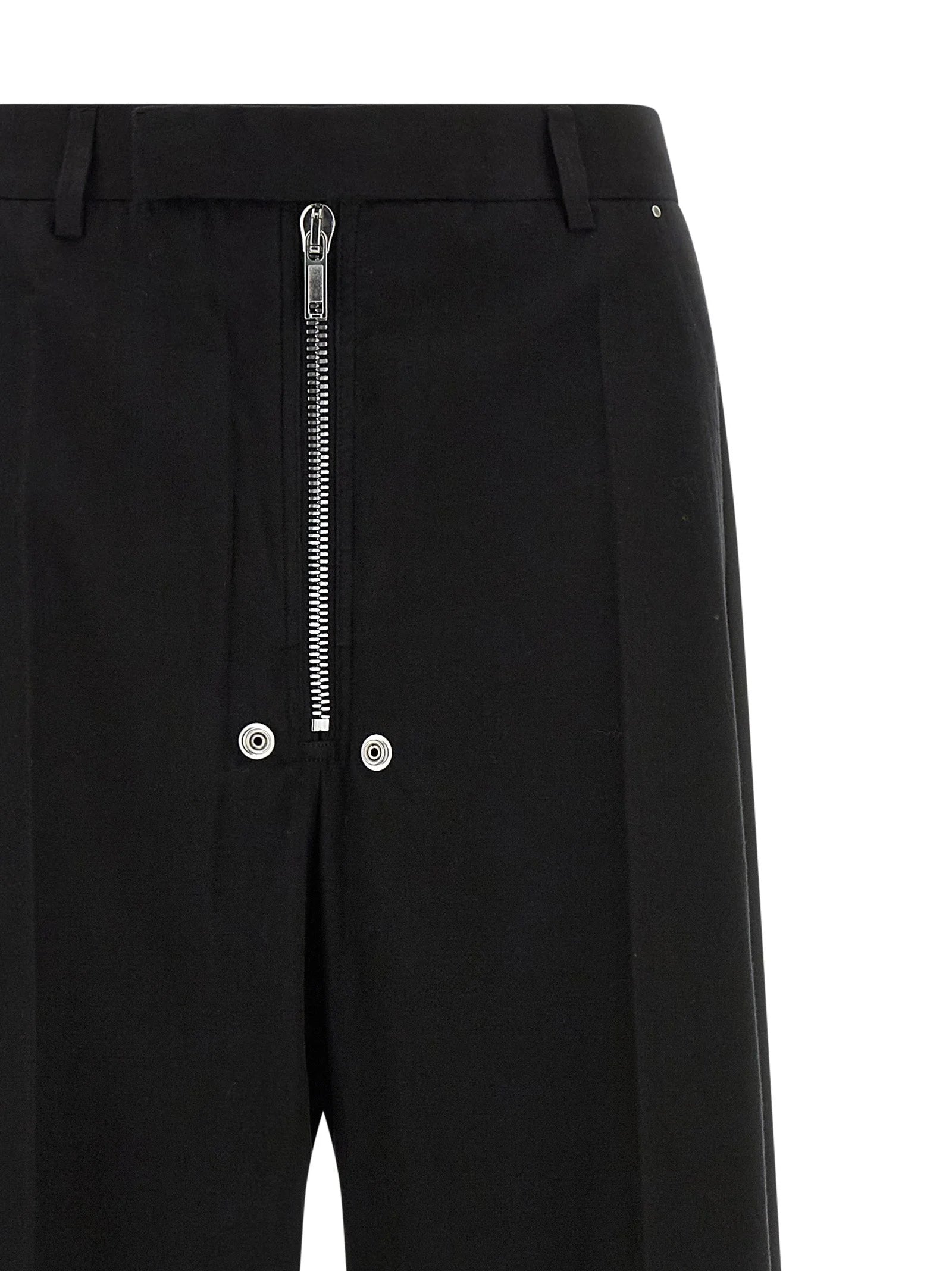 Rick Owens Black Cotton Pants - IT40