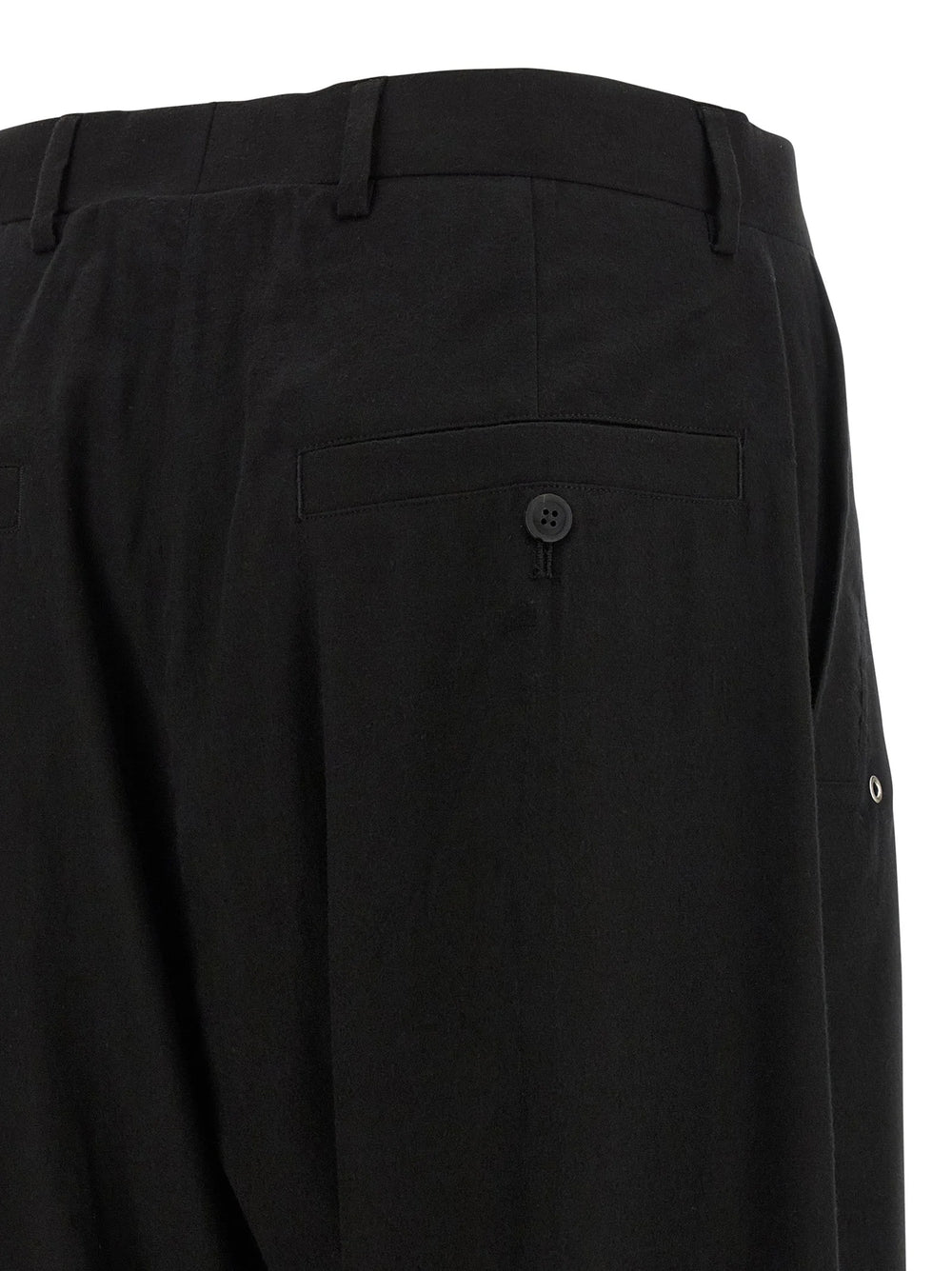 Rick Owens Black Cotton Pants - IT40