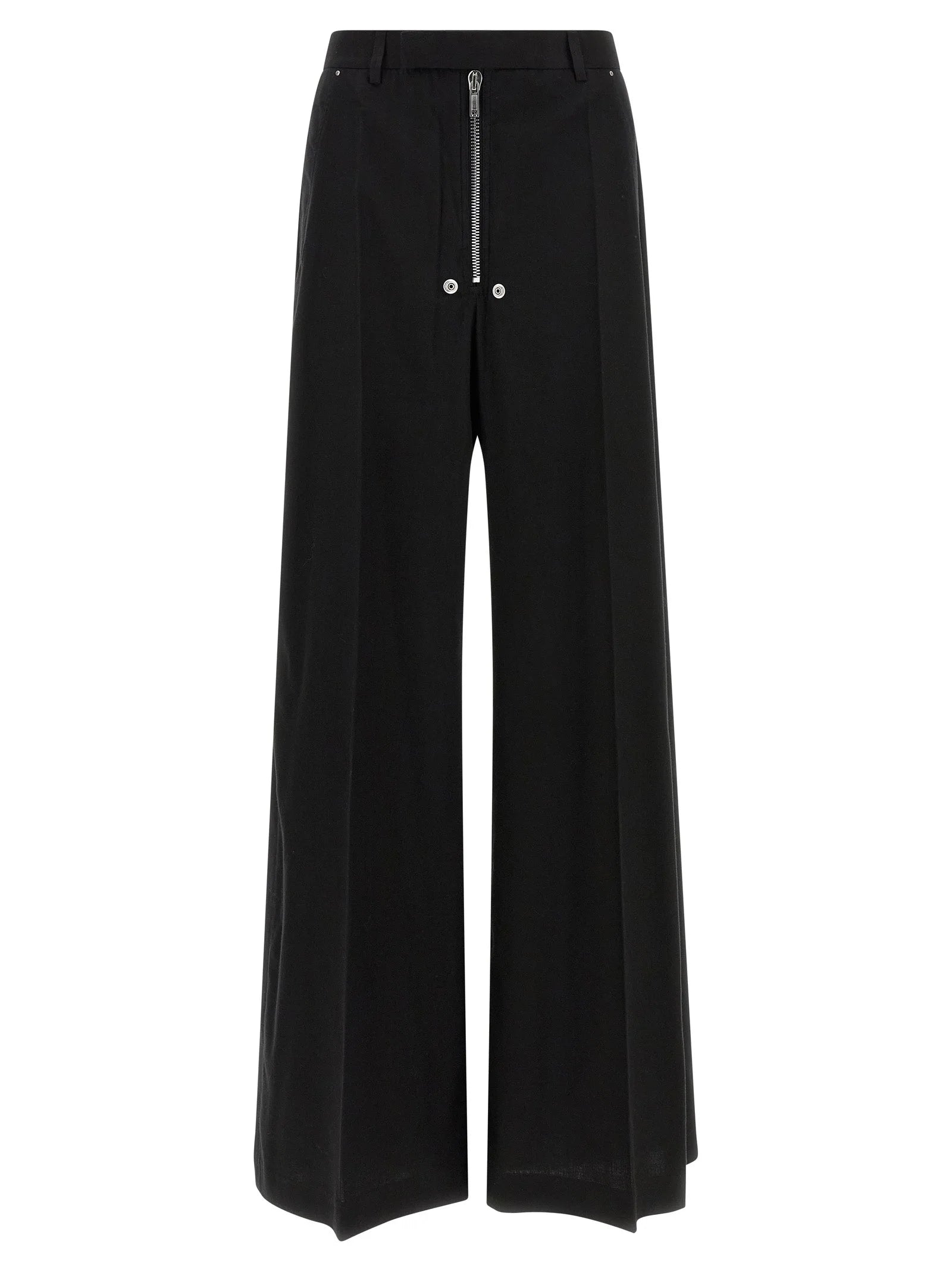 Rick Owens Black Cotton Pants - IT40