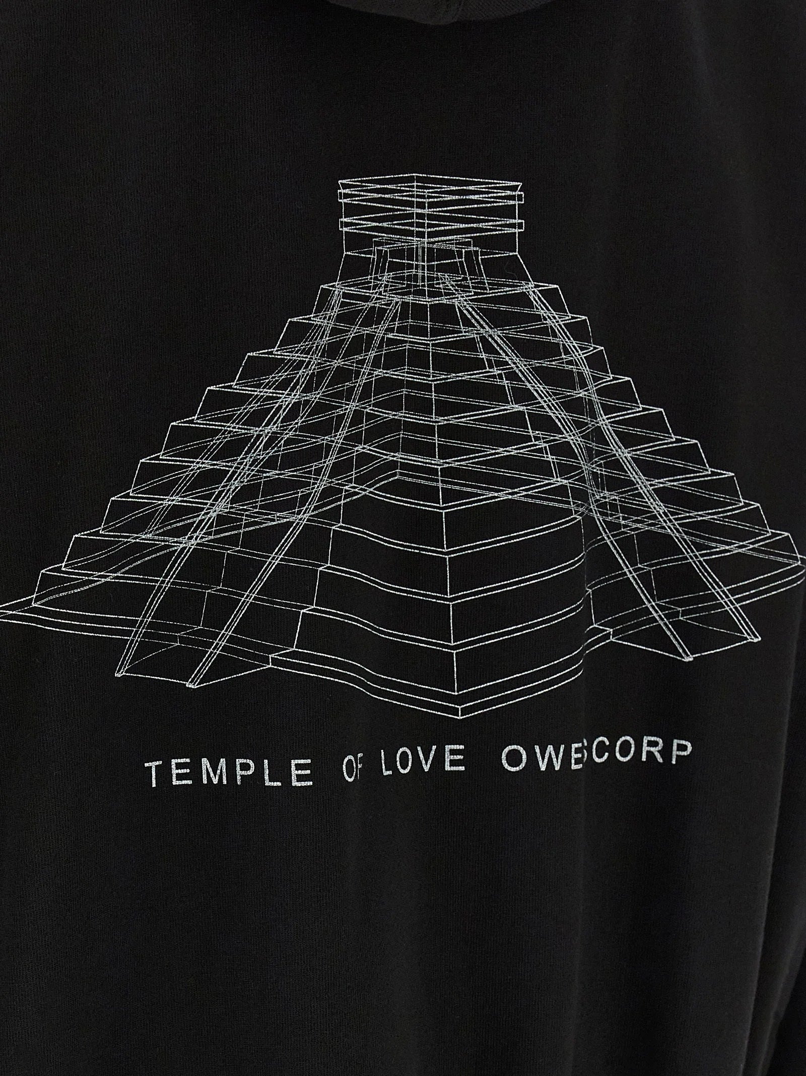 Rick Owens Black Cotton Sweatshirt