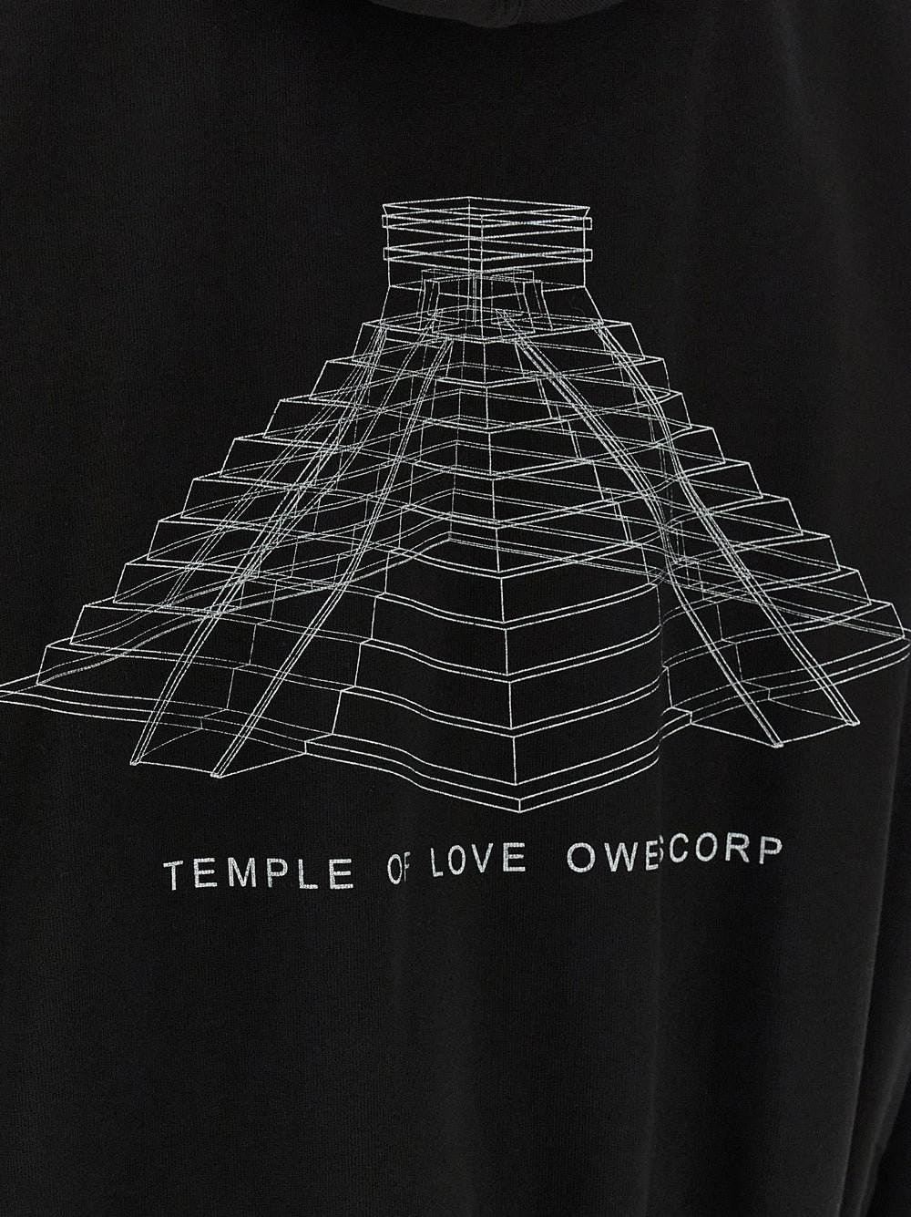 Rick Owens Black Cotton Sweatshirt