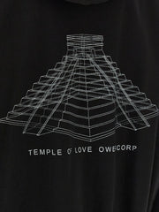 Rick Owens Black Cotton Sweatshirt