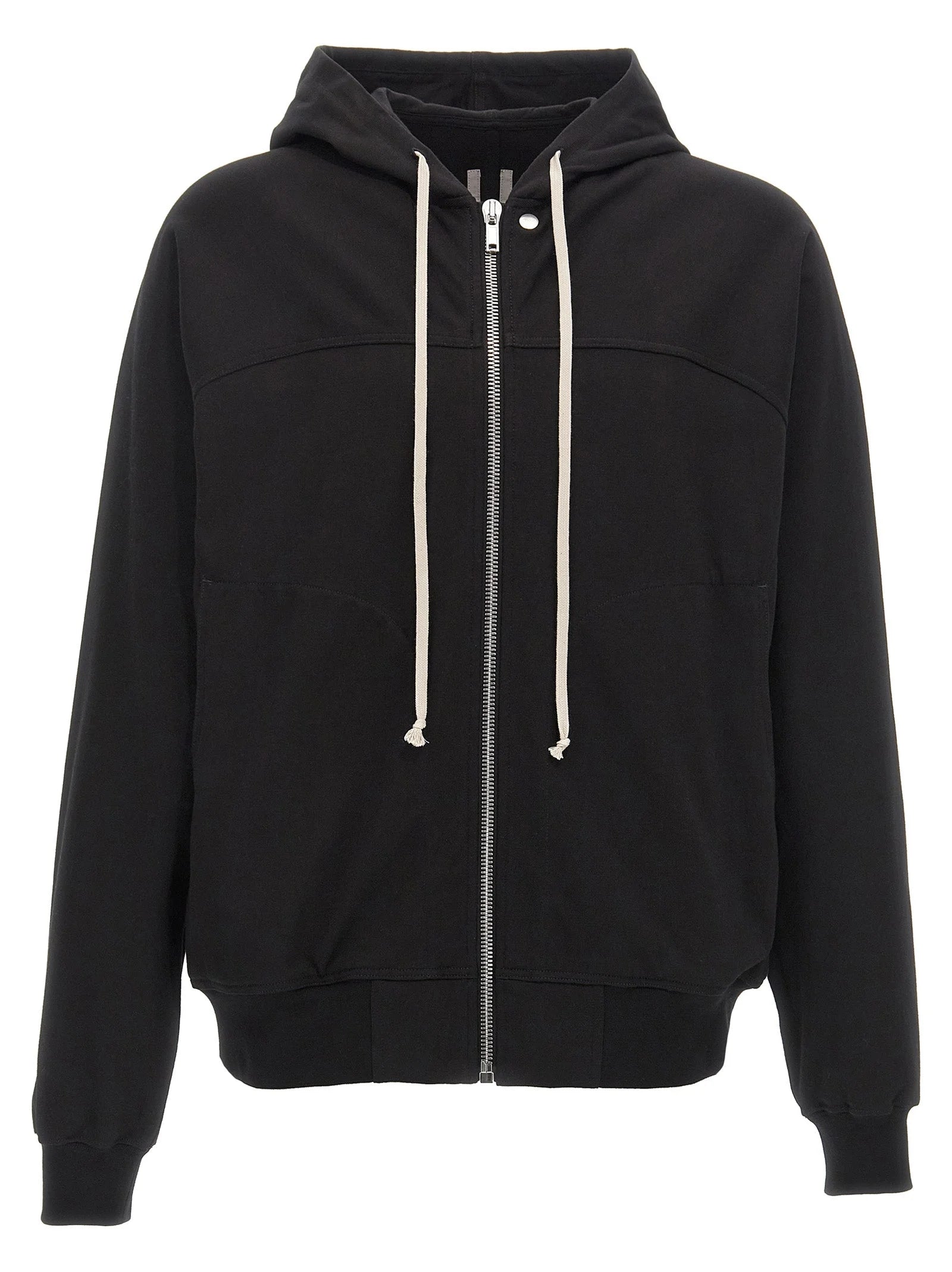 Rick Owens Black Cotton Sweatshirt - S