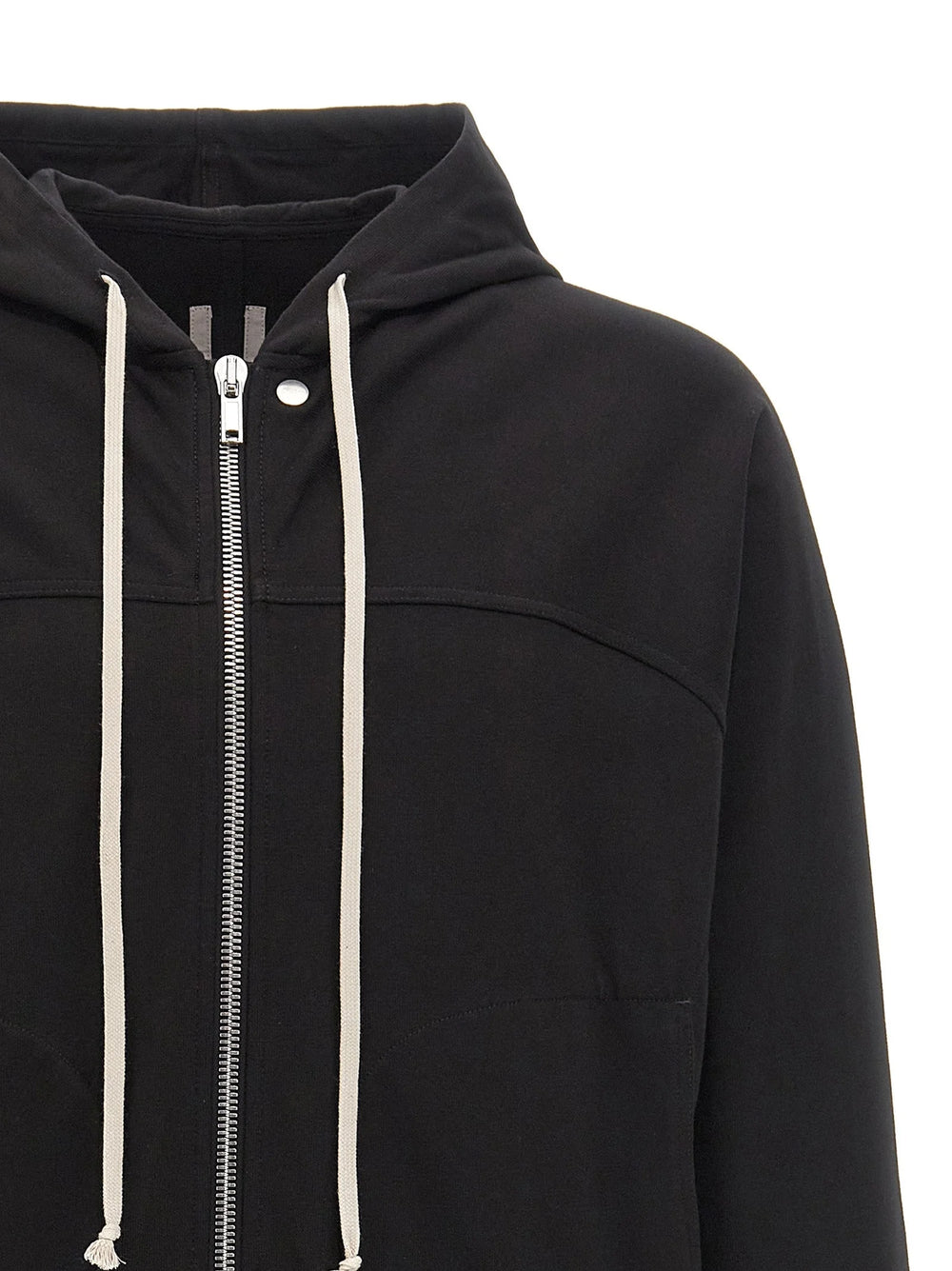Rick Owens Black Cotton Sweatshirt - S