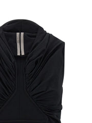 Rick Owens Black Cotton Tank Tops - IT42
