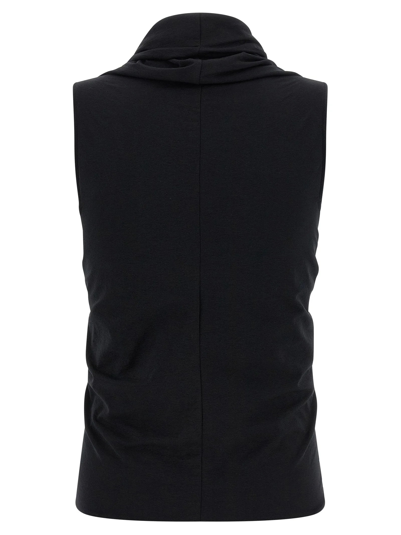 Rick Owens Black Cotton Tank Tops - IT42