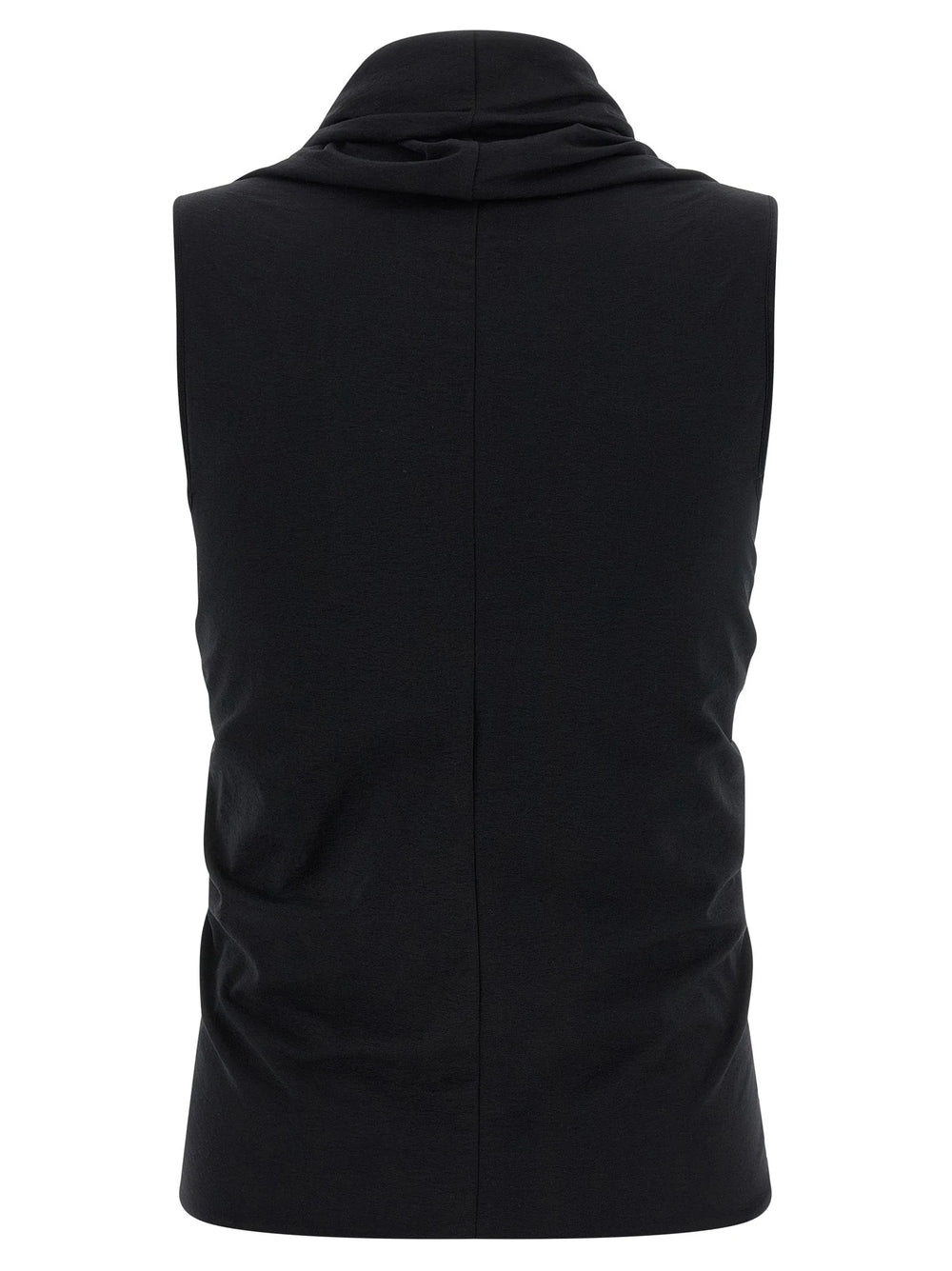 Rick Owens Black Cotton Tank Tops - IT42