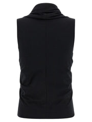 Rick Owens Black Cotton Tank Tops - IT42