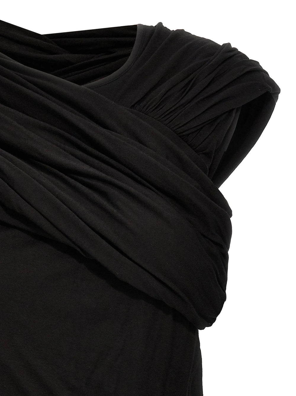Rick Owens Black Cotton Tank Tops - IT44