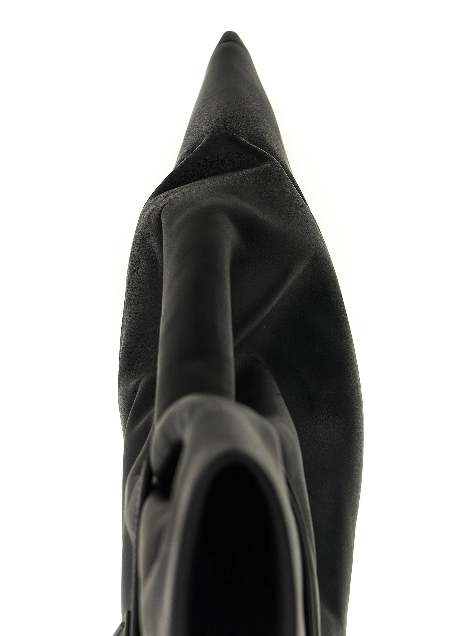 Rick Owens Black Cowhide Ankle Boots - EU38/US8