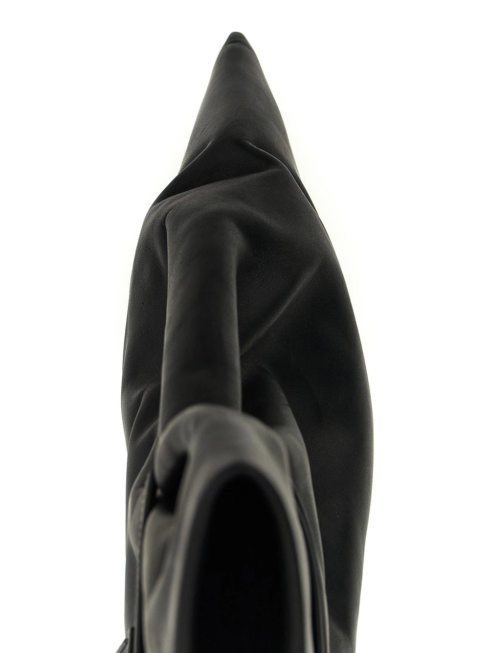Rick Owens Black Cowhide Ankle Boots - EU38/US8