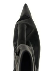 Rick Owens Black Cowhide Ankle Boots - EU38/US8