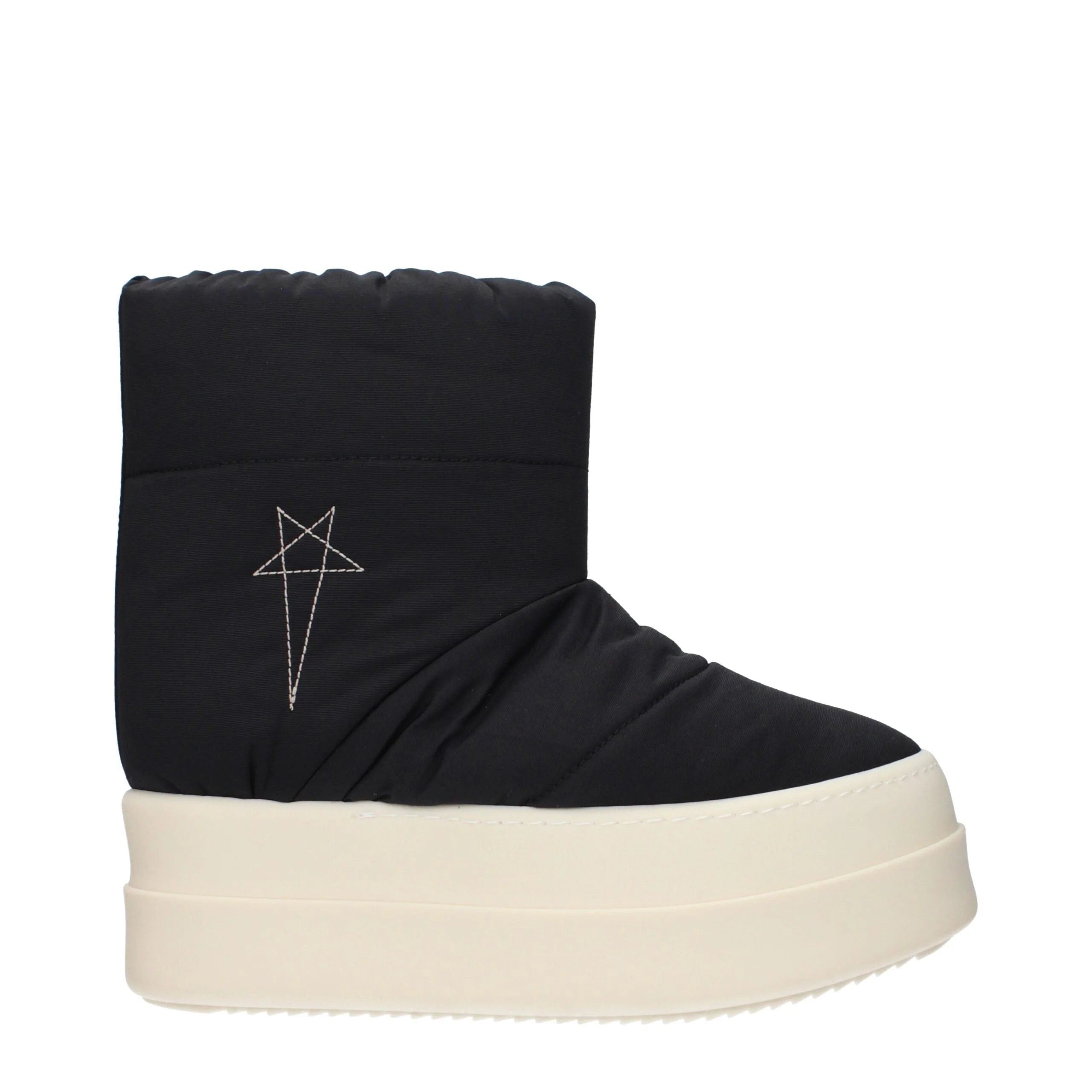 Rick Owens Schwarze Stoffstiefel