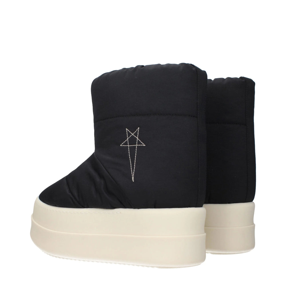 Rick Owens Schwarze Stoffstiefel