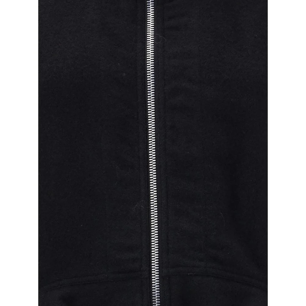 Rick Owens Black Fleece Wool Biker Jacket - IT40 | M