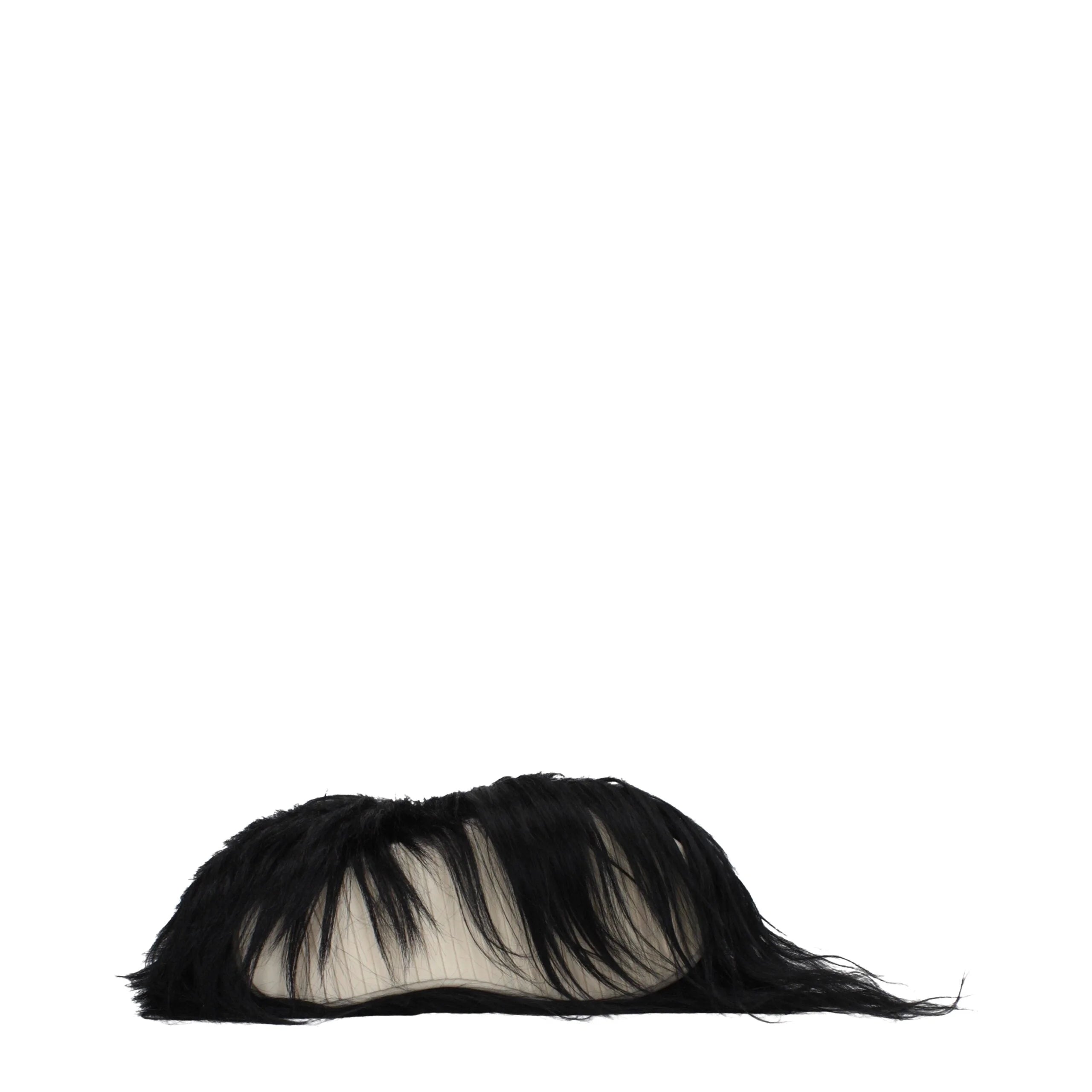 Rick Owens Black Fur Ankle Boots - EU39/US9