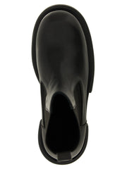 Rick Owens Black Goatskin Ankle Boots